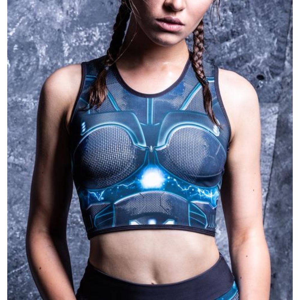 Badinka active crop top Riot Robot size S